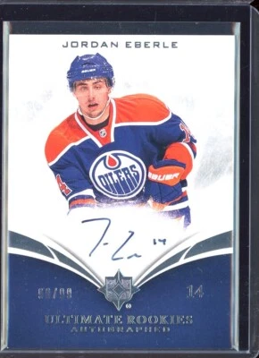 2010-11 Ultimate Collection #Autograph Rookie #140 Jordan Eberle 90/99 - Image 1 of 2