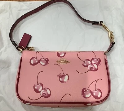 Bolso Cartera Muñequera Coach Nolita 19 Rosa Estampado Cereza AUTÉNTICO NUEVO!!! Foto 1 de 4