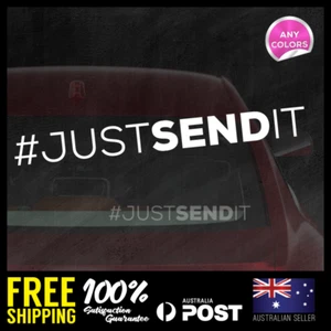 #JUSTSENDIT 400x40mm Vinyl Stickers Decals For JDM Window Bumper Car #JDM0024 - Picture 1 of 2