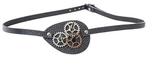 Steampunk Gear Spike Pirate Eye Patch Halloween Costume Party Cosplay Buckle  - Picture 1 of 1