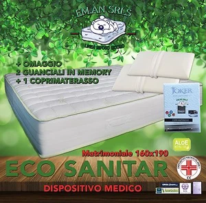 MATERASSO MEMORY MATRIMONIALE 160x190 DISPOSITIVO MEDICO - MIGLIOR PREZZO! - Foto 1 di 6