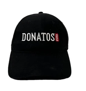 Donatos Pizza Hat Cap Strap Back Black Adjustable Employee Restaurant Worker - Picture 1 of 9