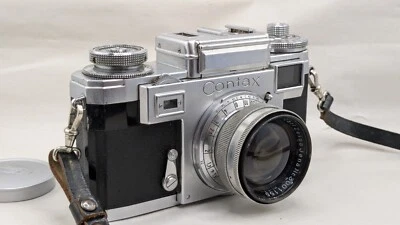RARE : Contax IIIa (n° T35978) + Sonnar 1.5/5cm T aluminium n° 3001155, 1947 - Photo 1/4
