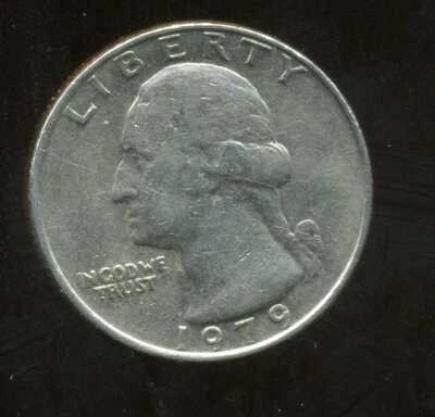 1979 P Washington Quarter COPPER CIRCULATED 25 Cent U.S AMERICAN Nice Coin #6662 - Image 1 of 2