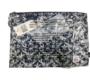 Vera Bradley Ripstop 3 Pochette Organizer Set Trucco Viaggio NUOVO Inciso Floreale Navy - Foto 1 di 2