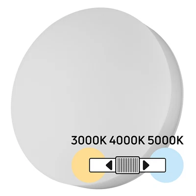 Plafoniera da esterno a led led da 30watt regolabile rotonda o quadrata tricolor - Immagine 1 di 4