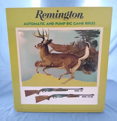 正品雷明顿 3D 立式纸板型号 742,型号 760 BDL 广告 — 第 1/4 张图片