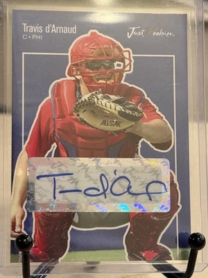 TRAVIS D'ARNAUD 2007 Just Minors "JUST ROOKIES" AUTOGRAPH RC #JR-18 BRAVES  - Image 1 of 2