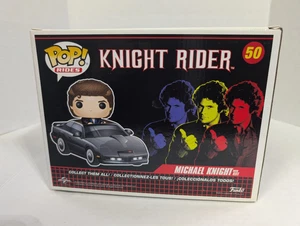 KNIGHT RIDER KITT W/ MICHAEL KNIGHT FUNKO POP RIDE VINYL FIGURE DAVID HASSELHOFF - Picture 1 of 13