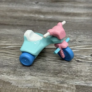 Triciclo Fisher Price Loving Family rosa azul verdoso casa de muñecas bicicleta de colección 1994 - Imagen 1 de 9