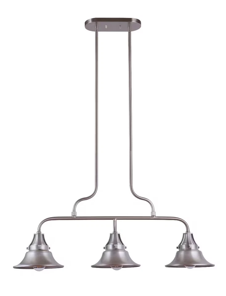 Union 3-Light Outdoor Hanging Light in Satin Aluminum - Image 1 of 1