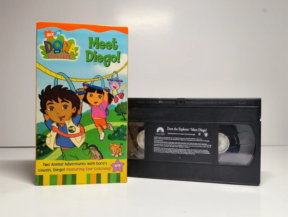 Dora the Explorer - Meet Diego! VHS Tape 2003 Nick Jr. Nickelodeon Cartoon Show - Image 1 of 4