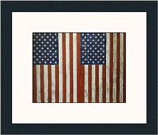 Jasper Johns Flags Custom Framed Print