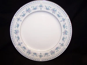 Blue Dawn 12” Round Chop Platter, Seizan, Japan, Platinum Trim, No. 7004 – Excel - Picture 1 of 4
