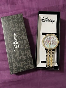 Disney Women's Watch Little Mermaid Ariel 40mm Two Tone Steel Quartz W001828 - Picture 1 of 4