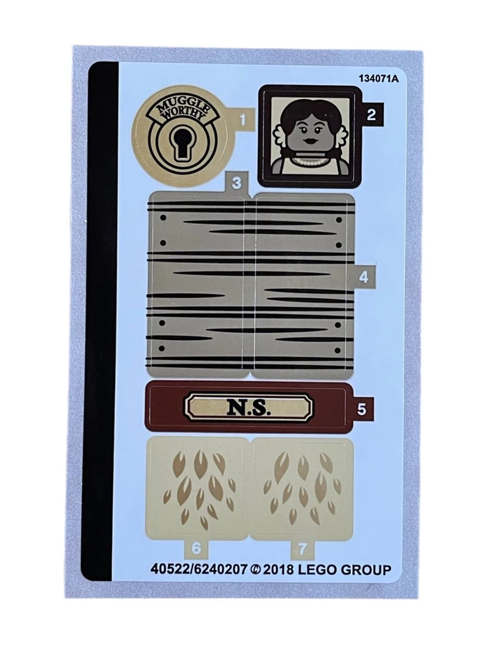 全新乐高 | 75952 套装贴纸 - Newt's Case of Magical Creatures — 第 1/1 张图片