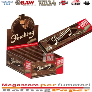 Smoking Brown KS Slim + Filtri in Carta – Cartine Lunghe – 24 Libretti - Photo 1 sur 1