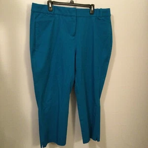 Lane Bryant Damengröße 18 blau türkis The Allie Stretch Caprihose guter Zustand - Bild 1 von 3