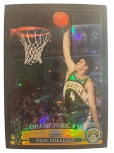 2003-04 Topps Chrome Black Refractor /500 Nick Collison Rookie Card RC #122 SP - Picture 1 of 2