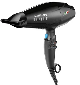 BaBylissPRO Rapido Black 2000 Watt Asciugacapelli elettrico professionale BRAP1 - Foto 1 di 1