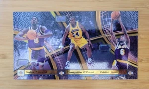 Kobe Bryant Shaq Eddie Jones 1998 Stadium Club Triumvirate Luminous Uncut Rareš„ - Picture 1 of 2