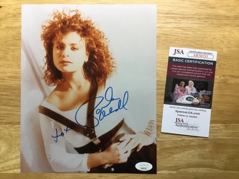 (SSG) Sexy PAULA ABDUL Signed 8X10 Color Photo - JSA (James Spence) COA Cover