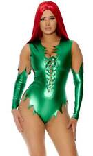 Forplay Metallic Green Pretty Poisonous Ivy Bodysuit Costume 555247