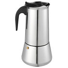 Sleek Stovetop Espresso Maker - Create Delicious Cuban Coffee with Ease