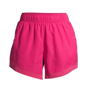 ATHLETIC WORKS Women's XL Running Shorts 5” Inseam w/ Liner • Racing Pink - Picture 1 of 7