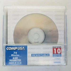 Disco compacto regrabable COMP EE. UU. 10 piezas 74 min. 650 MB 047669085306 EP40058L EP - Imagen 1 de 5