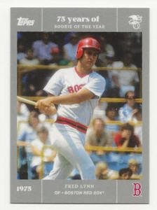 2022 Topps Rookie of the Year 75th Anniversary FRED LYNN Platinum /75 Red Sox 18 - Picture 1 of 1