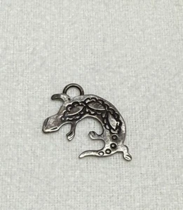 Vintage Sterling Silver Salamander Lizard 1”Pendant Charm 925 - Picture 1 of 5