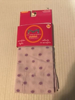 Medias de microfibra Maidenform Girl púrpura con puntos medianas (TW-3802) Foto 1 de 4