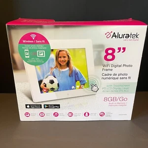 2017 Aluratek 8” Wifi Digital Photo Frame *BRAND NEW IN BOX* - Picture 1 of 9
