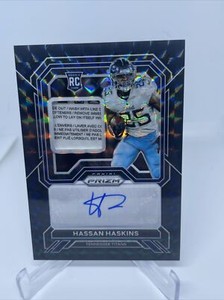 HASSAN HASKINS PANINI PRIZM RPA Auto BLACK FINITE - 1/1 Laundry Tag