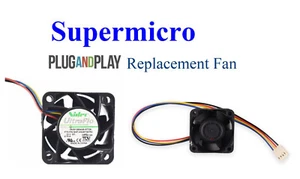 1x Supermicro FAN-0065L4, Nidec V40S12BS4A5-57T09 40x28mm 4-Pin PWM Axial Fan - Picture 1 of 3