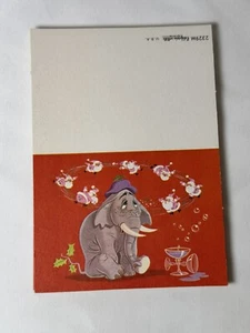 VTG Christmas Gift Tags Mini Card Lot Of 18 Drunken Elephant 2.5”x3.5” Folded - Picture 1 of 5