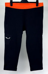 Salewa Cristallo Responsive 3/4 Leggings, Mens Leggings Size 2XL, Black, New - Picture 1 of 12