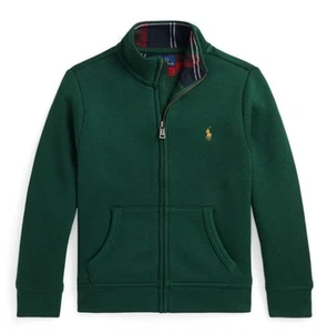 Polo Ralph Lauren Little Boys Fleece Full Zip Sweatshirt Color Green Size 4 New - Picture 1 of 2