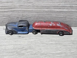 1930s Prewar Ralstoy Slush Mold Lead Cast Semi Truck Cab Gasoline Tanker - READ  - Picture 1 of 10