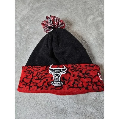 Chicago Bulls Pom Gorro Gorra Nueva Era Madera Dura Clásicos Windy City Foto 1 de 4