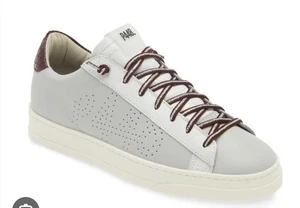 P448 Jack Perforated Sneaker Size 41 or US 10.5 Grey, Lilac Women's NEW NIB - Picture 1 of 12