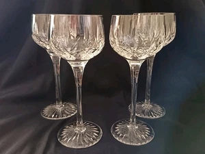 4x Stuart Crystal Glencoe Hock Wine Glasses - Picture 1 of 8