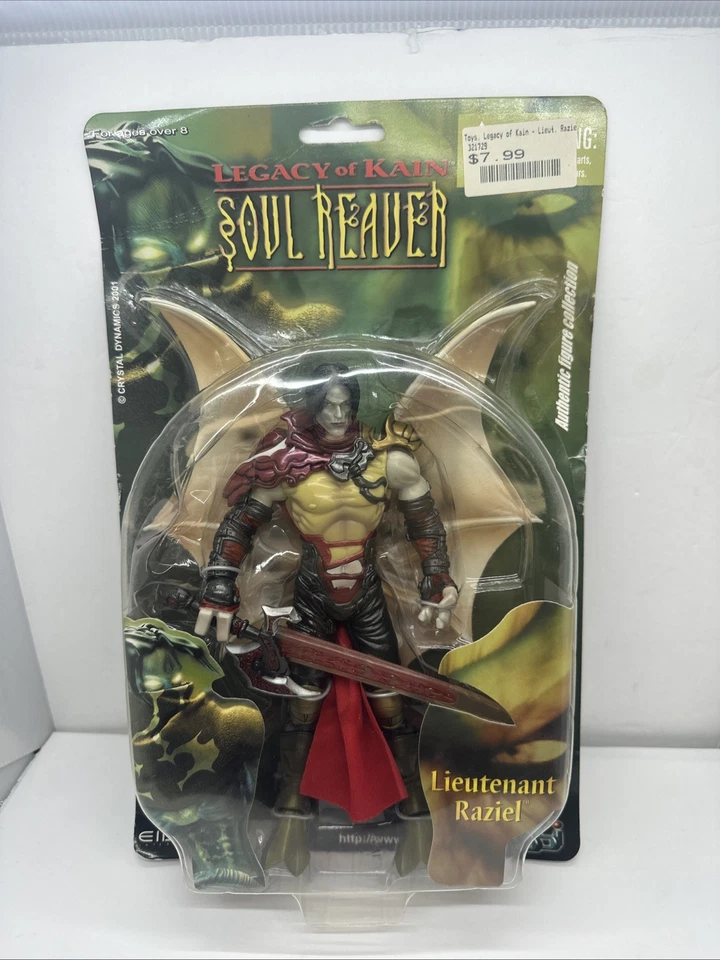 Legacy of Kain Soul Reaver Lieutenant Raziel Action Figure Crystal Dynamics 2001