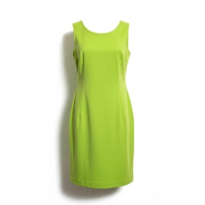 Vestido vaquero sin mangas verde lima talla pequeña Cynthia Rowley para mujer Foto 1 de 4