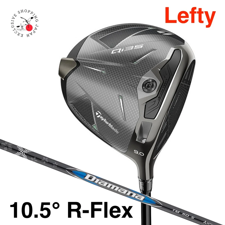 TaylorMade Golf Qi35 Driver Lefty 10.5° R-Flex Diamana Blue TM50 Graphite Shaft - Image 1 of 4