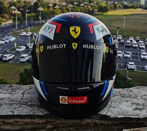 2018 KIMI RAIKKONEN SCUDERIA F1 FORMULA 1 HELMET HELM HAND-PAINT 1:1 WITH HANS - Picture 1 of 6