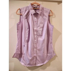 Camicia tecnica senza maniche donna Eddie Bauer con bottoni taglia S viola - Foto 1 di 7