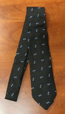 Nueva corbata Joseph Abboud a medida para hombre mezcla de seda - marrón/azul/blanco Foto 1 de 4