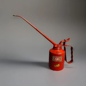 Antike KABI Hobby rote Öldose Dänemark Messing Pumpe Werkzeugmaschine Sammlerstück - Bild 1 von 5